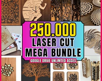 Mega Laser Cut File Bundle: Engraving & Metal Cutting Patterns (Digital Download)