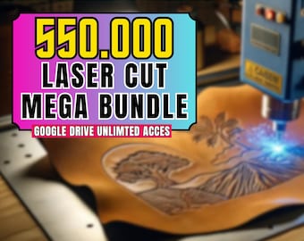 Mega Laser Cut Bundle: Engraving Patterns, Metal Cutting Files (Digital Download)