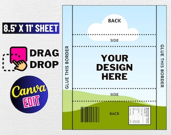 Rice Krispies Treats Template SVG: DIY Party Favor (Digital Download)