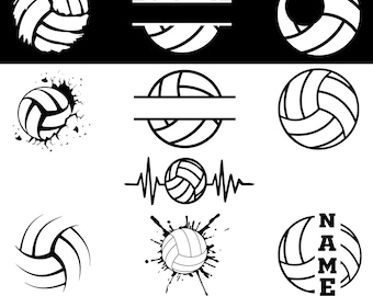 Volleyball SVG Bundle: Team Name, Shirt Design, Clip Art (Digital Download)