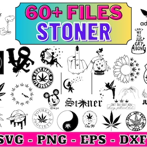 Pacote de SVG Stoner, SVG de Fumar Maconha, SVG de Citações de Maconha, SVG de Alucinantes, SVG de Maconha, SVG de Bandeja Rolante, SVG de Folha de Maconha, SVG de Cannabis, Folha de Maconha para Cricut