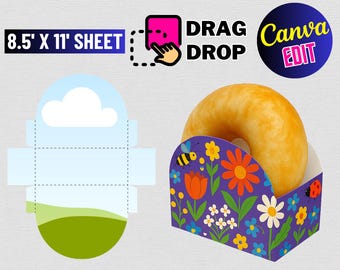 Donut Box Template SVG: DIY Party Favor (Digital Download)