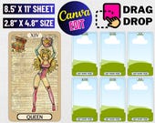 Custom Tarot Card Template: DIY Printable Oracle Cards (Canva Editable) (Digital Download)