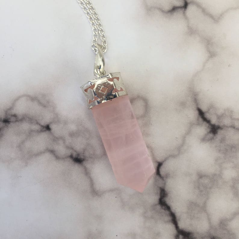 SALE! Rose quartz necklace rose quartz pendant rose quartz crystal rose quartz crystal necklace love stone necklace