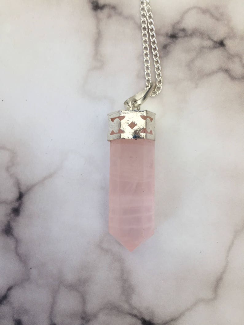 SALE! Rose quartz necklace rose quartz pendant rose quartz crystal rose quartz crystal necklace love stone necklace