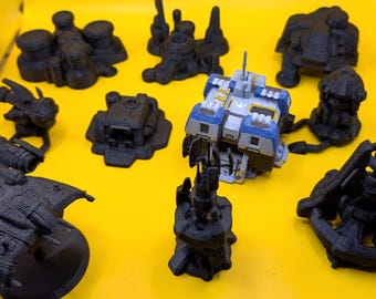 Terran Advanced Structures - Unpainted - FDM Printed Table Top Terrain for Starcraft TMG