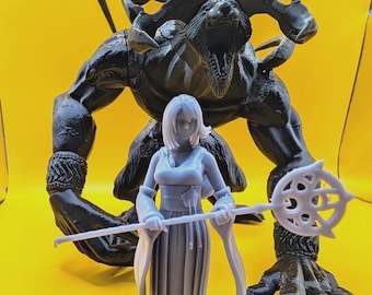 Yuna and Ifrit Display Set - Unpainted