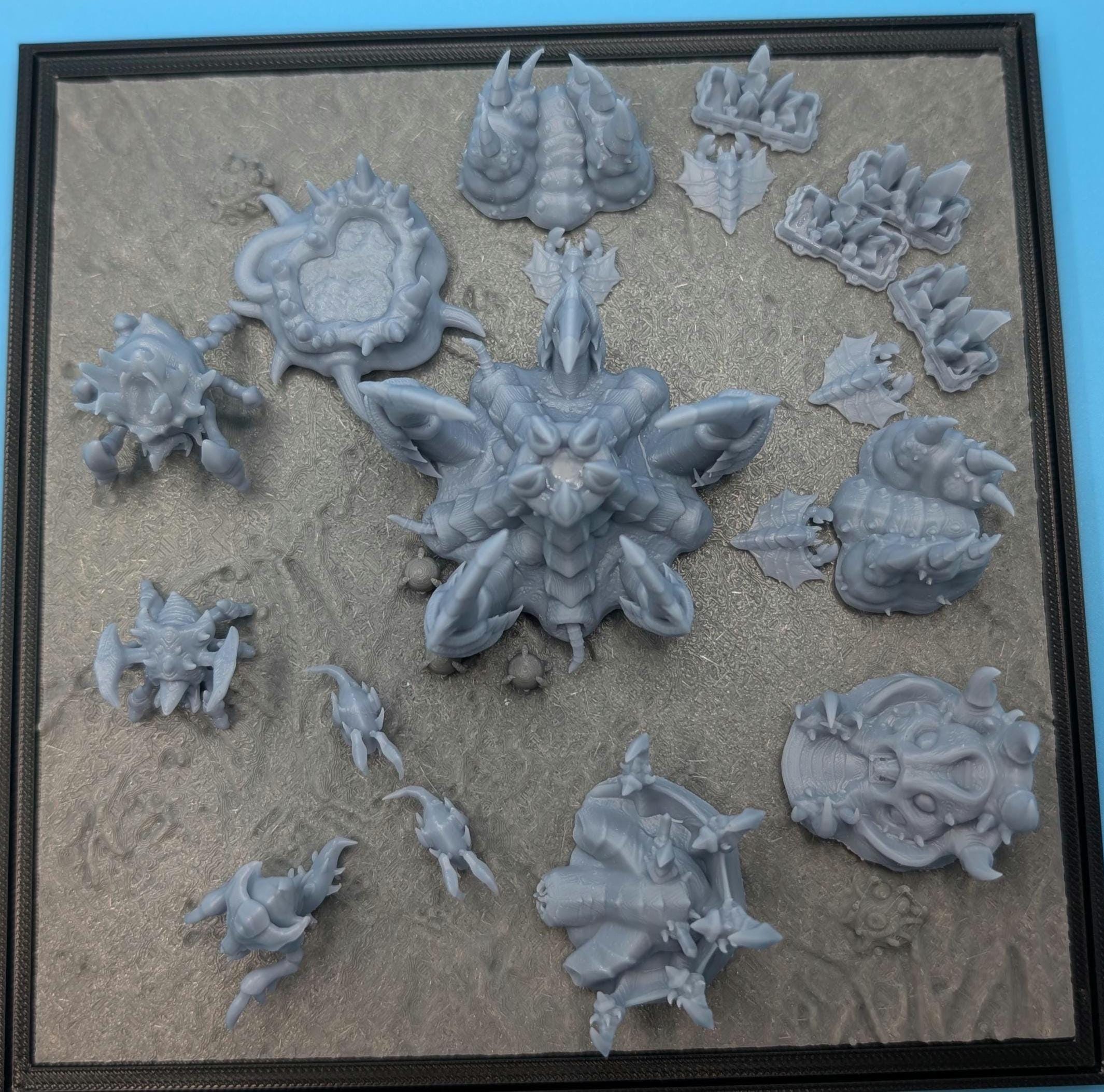 Zerg Base Layout Mini Zerg Base Diorama - Resin and FDM - Unpainted - Etsy