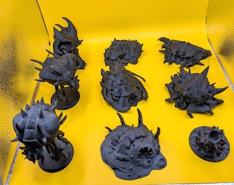 Zerg Advanced Structures - Unpainted - FDM Printed Table Top Terrain for Starcraft TMG
