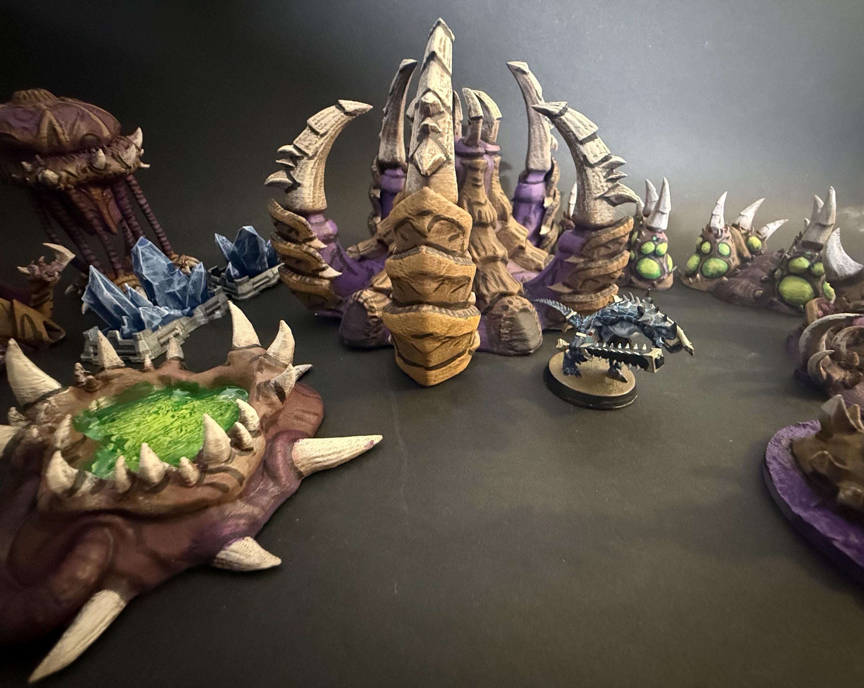 Zerg Base Layout Zerg Jumbo Base - Unpainted - FDM Printed Table Top Terrain for ...