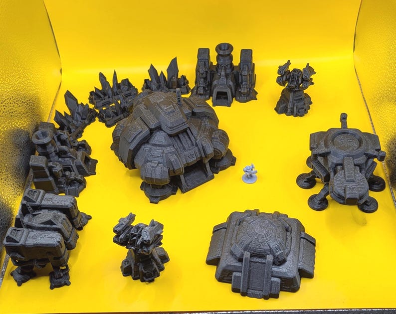 Terran Jumbo Base - Unpainted - FDM Printed Table Top Terrain for ...
