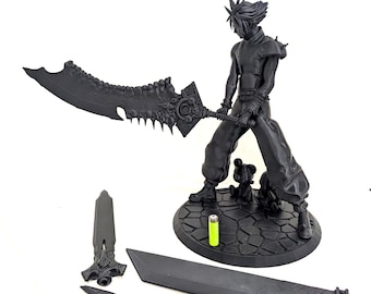Large Cloud Figure With Swappable Swords (375mm)