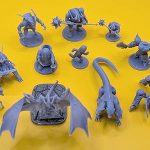 Guardian Forces & Bosses Miniatures | Resin Printed Set of 11 | FF8 Collectibles