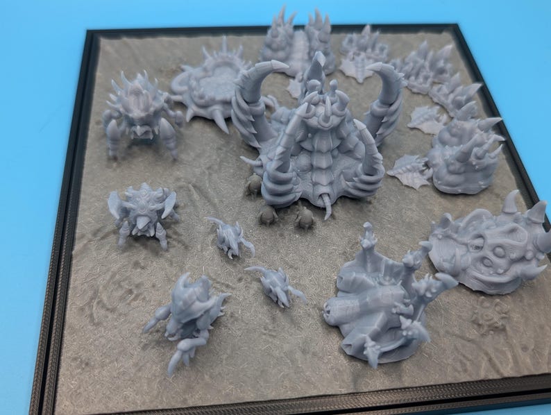 Zerg Base Layout Mini Zerg Base Diorama - Resin and FDM - Unpainted - Etsy