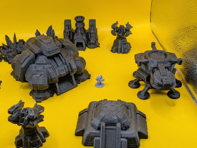 Terran Jumbo Base - Unpainted - FDM Printed Table Top Terrain for ...