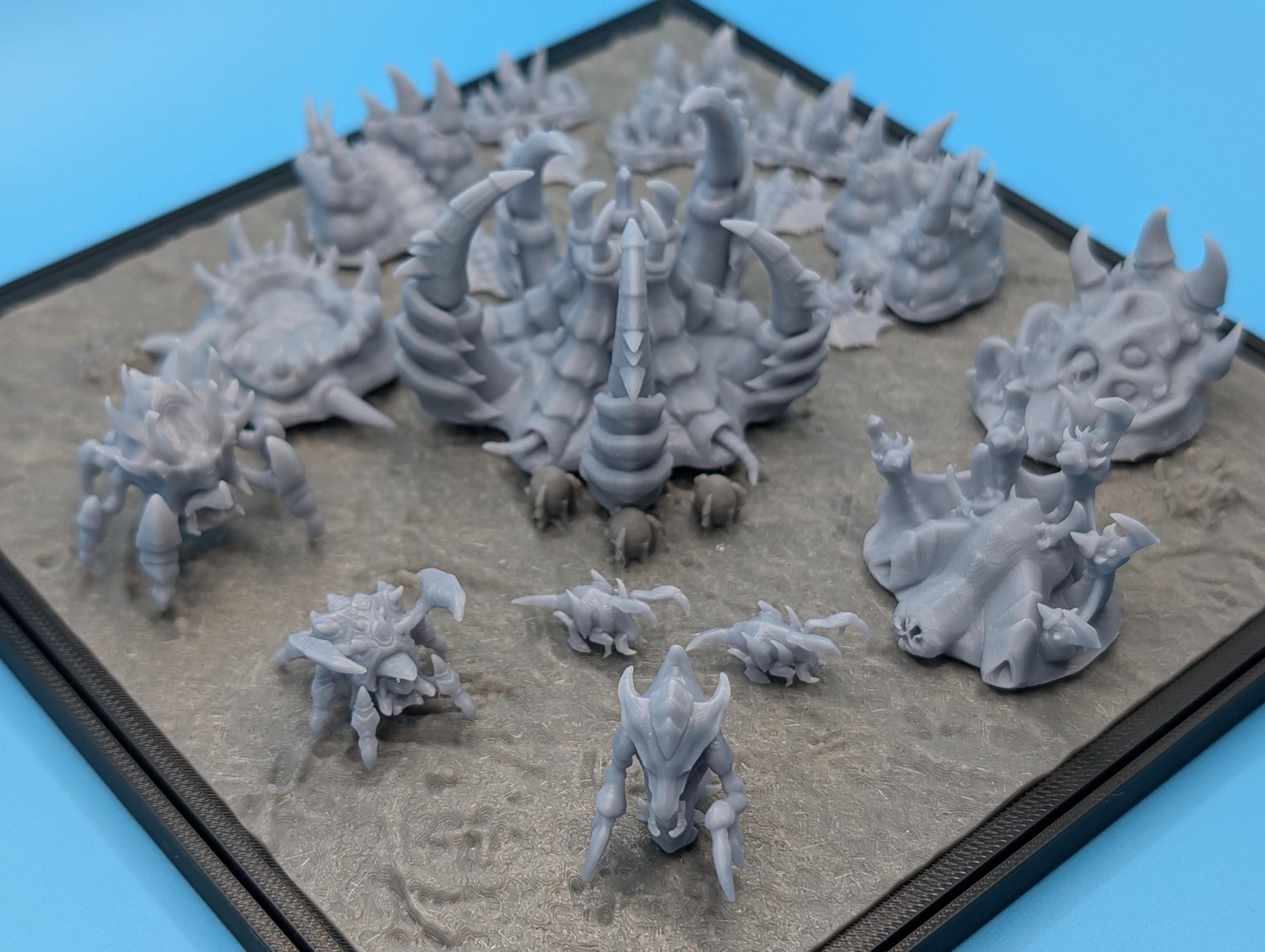 Zerg Base Layout Mini Zerg Base Diorama - Resin and FDM - Unpainted - Etsy