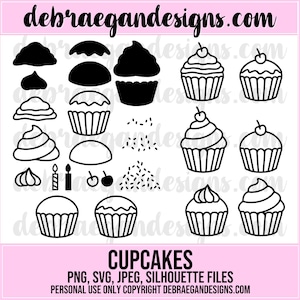 Cupcake Stickers PNG Transparent Images Free Download, Vector Files