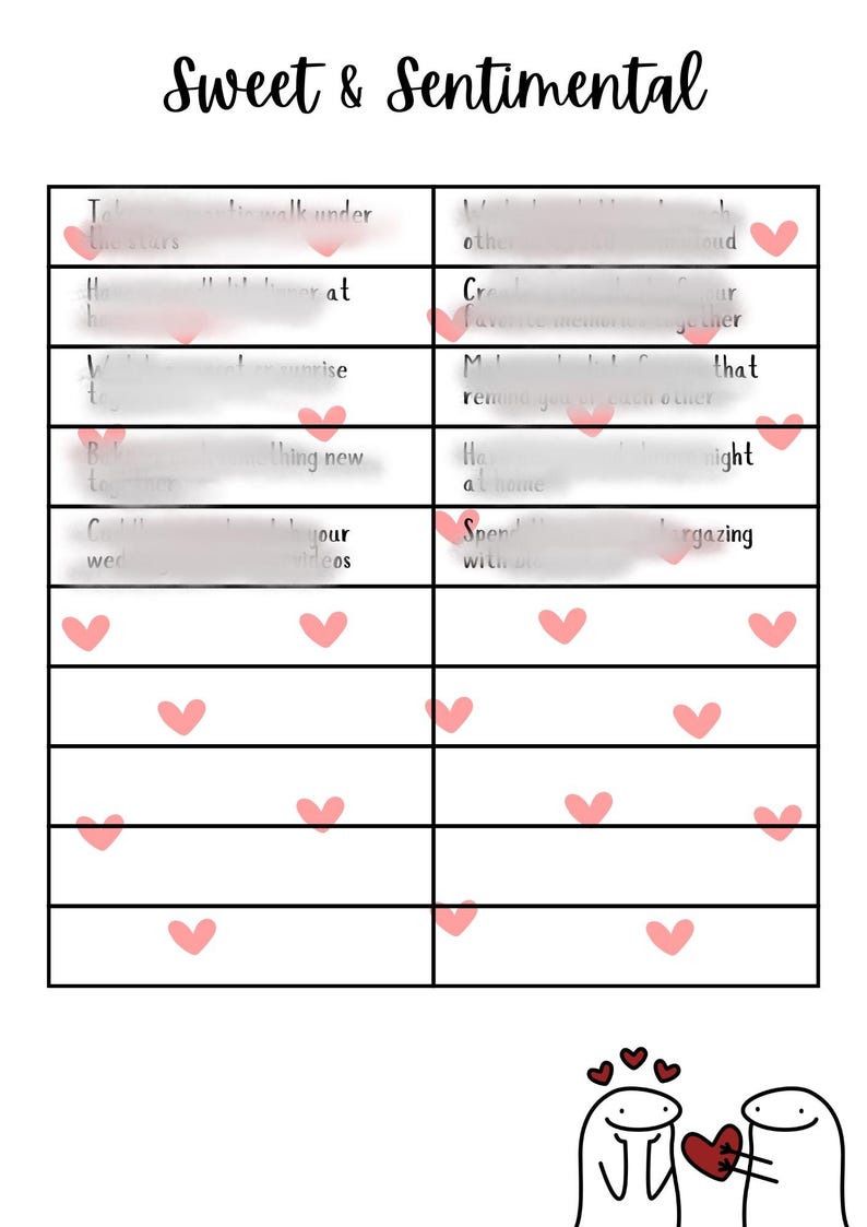 Valentines Day Couples Game Printable Digital Download - Etsy