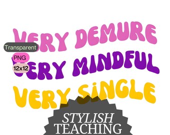 Anti Valentines Day Sticker: Demure Single Galentines Design (PNG, SVG)