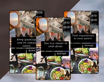 Fitness Motivation Cards, Winter Arc Vision Board, Wallpapers (Digital Download)