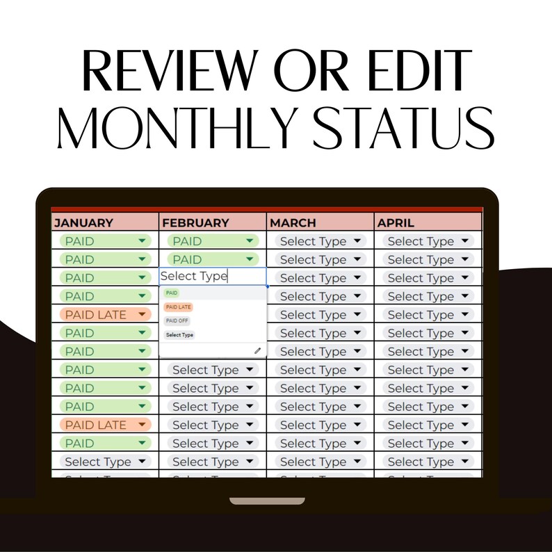 Easy Budget & Expense Tracker | One-page, Digital Financial Management ...