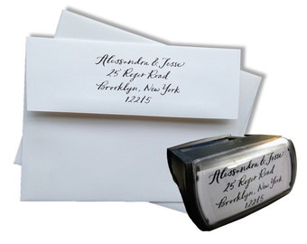 Self-Inking Custom Calligraphy Address Stamp