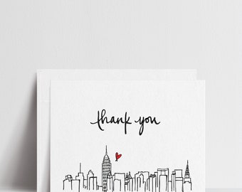 Thank You - NYC Skyline Greeting Cards