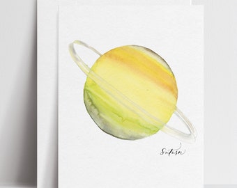 Saturn - Greeting Cards