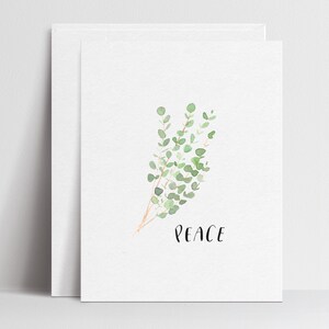 Paix (eucalyptus) - Cartes de voeux