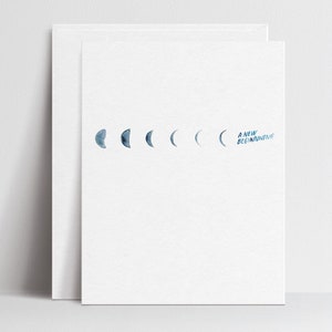 Neumond-Anfänge - Grußkarten