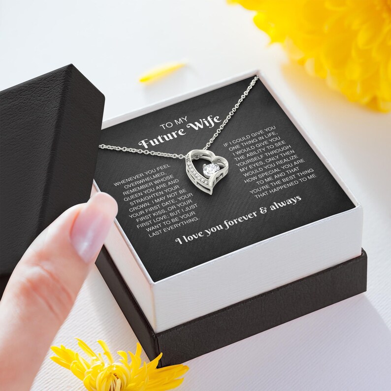 To My Future Wife Gift From Boyfriend To Fiancé, Bride-to-be | I’ll Be Your Last Love Message. Romantic Pre-wedding, Anniversary, Engagement image 3