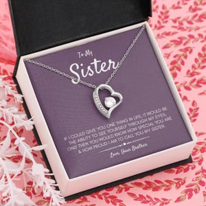 Sister Necklace For Sister Gift Ideas Sister Birthday Gift Sisterhood Gift Big Sister Gift Sister Jewelry