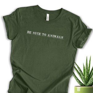 Vegan Graphic Tee Animal Rights Plant Based Lifestyle Clothing Cruelty Free Message Animal Lover Gift Unisex Eco Friendly Compassion Heather Forest