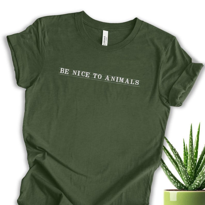 Vegan Graphic Tee Animal Rights Plant Based Lifestyle Clothing Cruelty Free Message Animal Lover Gift Unisex Eco Friendly Compassion Heather Forest