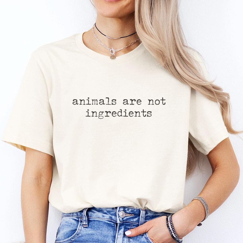Vegan Quote Shirt Animal Activist Gift Men Graphic Tee Lifestyle Plant Based Compassion Message Cruelty Free Animal Liberation Statement Vegetarian Shirt Ethical Fashion Sustainable Clothing Casual Wear Minimalist Vintage Typewriter Font