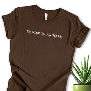 Vegan Graphic Tee Animal Rights Plant Based Lifestyle Clothing Cruelty Free Message Animal Lover Gift Unisex Eco Friendly Compassion Heather Brown