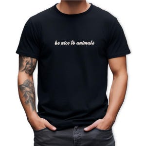 Plant Based Lifestyle Tshirt Vegan Message Clothing Animal Rights Activism Shirt Comfortable Premium Cotton Unisex Crewneck Compassion Statement Apparel Gift For Animal Lover Retro Vintage Style Eco Friendly Ethical Fashion Vegetarian