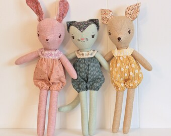handmade animal dolls
