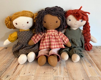 Kit, Chloe and Louise dolls sewing patterns