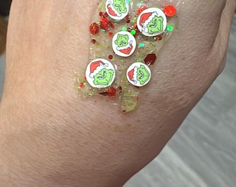 Grinch Glitter Hair Gel.