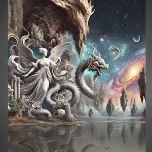 Gift For Dragon Lovers | Knowledge Poster | Dragon Lover Poster | Dragon Home Wall Decor | Dragons Of The World | Types Of Dragon Poster