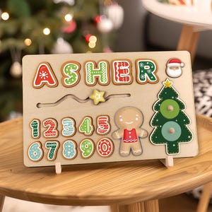 Name Puzzle Wooden Busy Board Montessori Toys 1 Year Old Gift Baby Shower Gift Montessori Custom Name Sign Toddler Wooden Toys