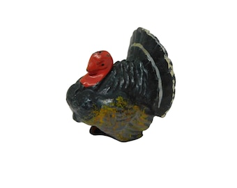1930s Britains LTD Pewter Turkey Figurine. Made in England