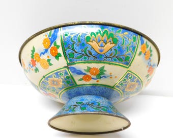 Vintage Decorative  Baret Ware CANTON Compote. Made in England.