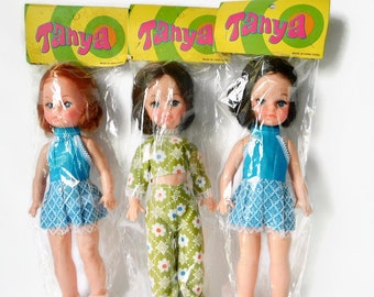 Vintage TANYA Doll Made in Hong Kong in Original Package. Choice of One. 3 Available