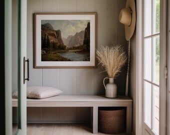 Gates of the Yosemite – Klassische Amerikanische Landschaft von Albert Bierstadt | Kunstwerk Klassiker Wohn Dekor Museum