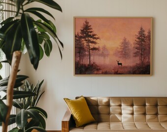 Herbstwald - Hirsch - Aufdruck (Digitaler Download)