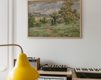 William Henry Holmes Frühlingslandschaft Kunstdruck – Kastanienbäume (Digitaler Download)