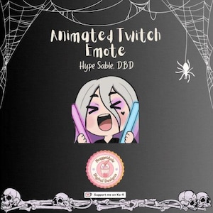Sable Animated Hype DBD Emote