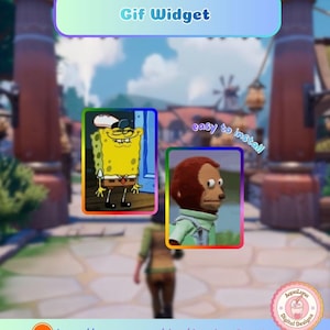 Interactive GIF Widget with Animated Chaser Border